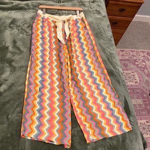Colorful bl^nk Wide Leg Pants